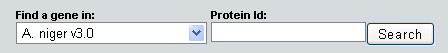 Clustering proteinId search dialog