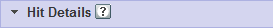 BLAST results page panel header: alignment hit details