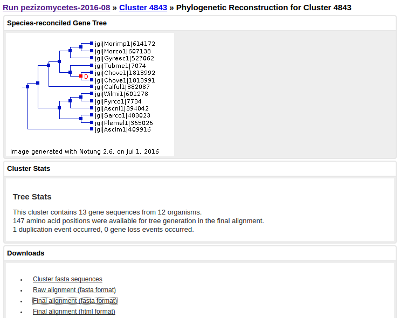 Phylogenetic Reconstruction Page