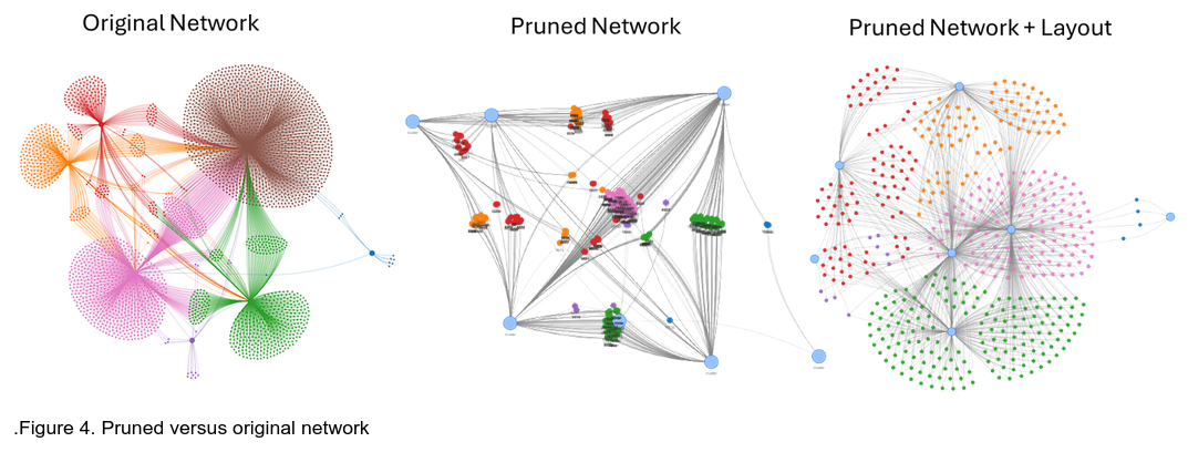 Figure 4. Pruned versus original network